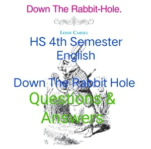 HS 4th Semester English Down The Rabbit Hole Questions Answers